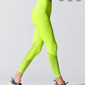 Beach Riot Sport Lauren Legging Neon Yellow Ribbed
